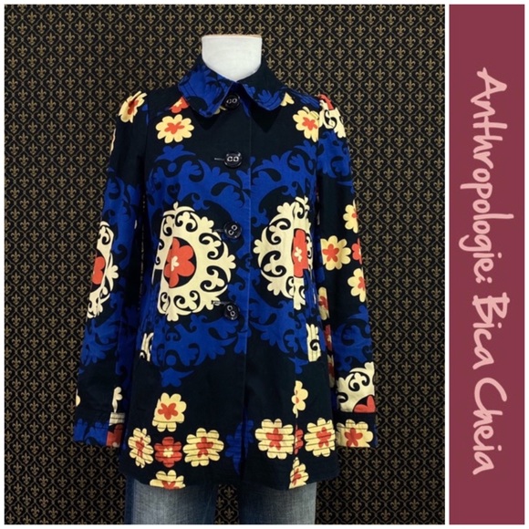 2007 Anthro “Radicchio Overcoat” by Bica Cheia - Picture 1 of 12